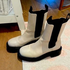 Real leather boots
